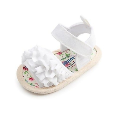 Sabe Summer Infant Baby Girls Sandals Striped Bowknot Soft Rubber Sole First Walker Shoes 