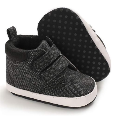 ENERCAKE Baby Boys Girls High-Top Sneakers Anti-Slip Soft Sole Infant Newborn First Walker Crib Shoes 0-18 Months 