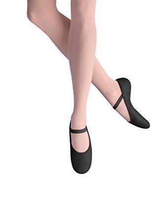 Leo baby-girls' Ballet Russe Dance Shoe, Black, 6.5 C US Toddler 