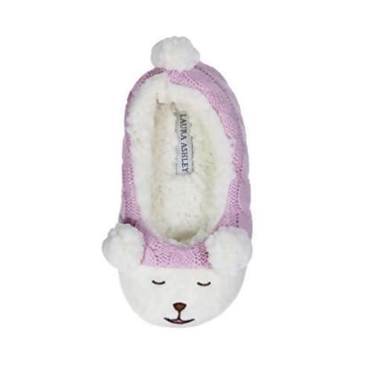 Laura Ashley Kids Girls Plush Animal Ballerina Slip-Ons (See Colors and Sizes) 