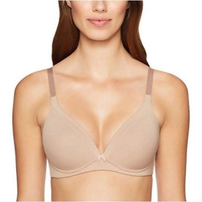 Warner's Women's Invisible Bliss Cotton Wirefree with Lift Bra, Toasted Almond, 36D 