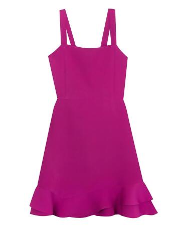 Big Girls Scuba Ruffle Skater Dress 