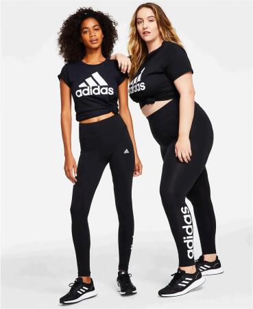 Womens Linear-Logo Full Length Leggings, Xs-4X 