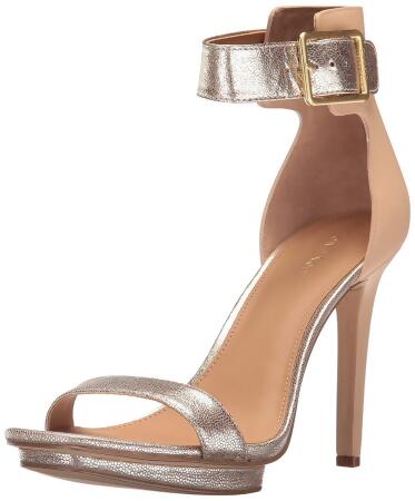 Calvin Klein Womens Vable Leather Open Toe Casual Ankle Strap Sandals - 10 M US Womens