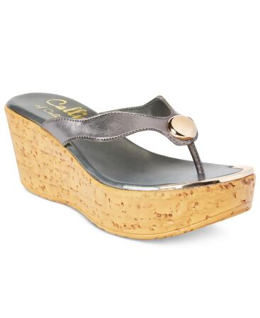 Callisto Womens Belisima Leather Open Toe Casual Platform Sandals - 10 M US Womens