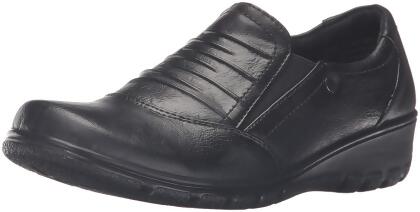 Easy Street Womens Proctor Leather Square Toe Loafers - 11 W US Womens