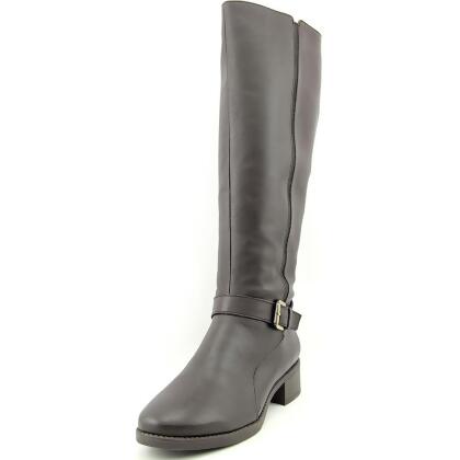 Easy Spirit Womens Nadette Leather Round Toe Mid-Calf Riding Boots - 7 W US Womens