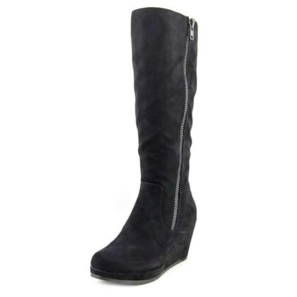 New Directions Womens Lindsay Suede Almond Toe Mid-Calf Fashion Boots - 10 M US Womens