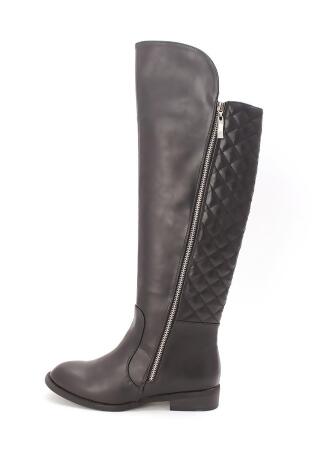 New Directions Womens Gwyneth Almond Toe Knee High Fashion Boots - 6.5 M US Womens