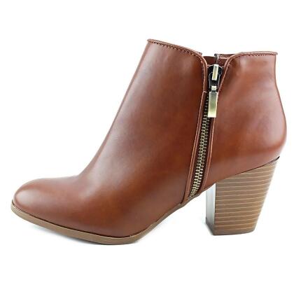 Style Co. Womens Jamila Leather Almond Toe Ankle Fashion Boots - 5 M US Womens