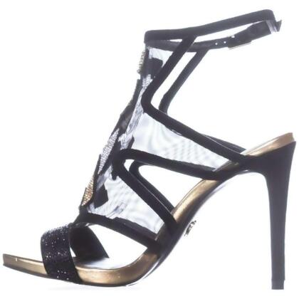 Thalia Sodi Womens Regalo Fabric Open Toe Special Occasion Ankle Strap Sandals - 6 M US Womens