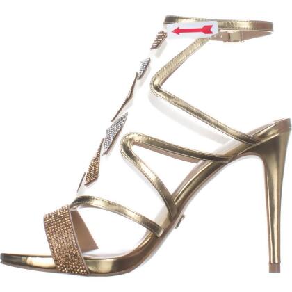 Thalia Sodi Womens Regalo Fabric Open Toe Special Occasion Ankle Strap Sandals - 5 M US Womens