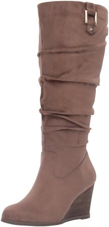 Dr. Scholl's Womens Poe Suede Closed Toe Knee High Fashion Boots - 8.5 M US Womens