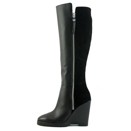 Michael Michael Kors Womens Clara Leather Closed Toe Knee High Fashion Boots - 10 M US Womens
