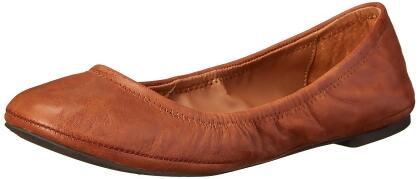Lucky Brand Womens Emmie Leather Closed Toe Ballet Flats - 8 W US Womens