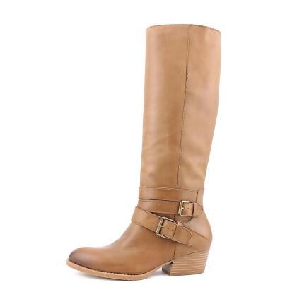 Kenneth Cole Womens Raw Deal Leather Almond Toe Knee High Fashion Boots - 7 M US Womens