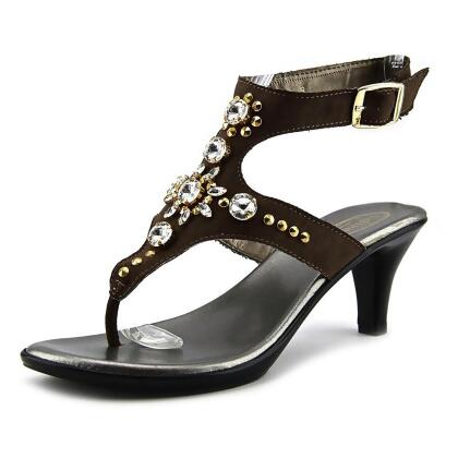 Callisto Womens Cherry Leather Open Toe Casual Ankle Strap Sandals - 9 M US Womens