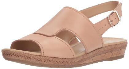 Naturalizer Womens Reese Leather Open Toe Casual Espadrille Sandals - 7.5 W US Womens