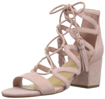 Marc Fisher Womens Rayz Suede Almond Toe Casual Strappy Sandals - 7.5 M US Womens