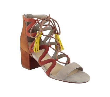Marc Fisher Womens Rayz Suede Almond Toe Casual Strappy Sandals - 10 M US Womens