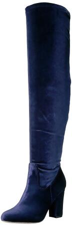 Madden Girl Womens Felize Fabric Closed Toe Over Knee Fashion Boots - 6.5 M US Womens