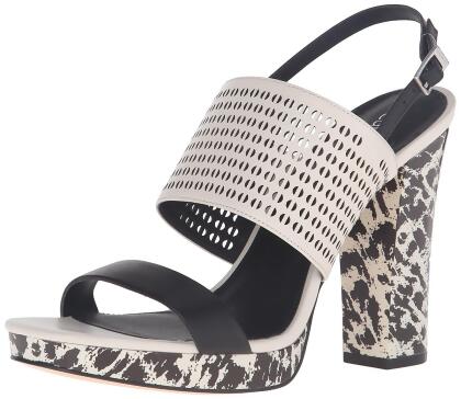 Calvin Klein Womens Breannie Leather Open Toe Casual Platform Sandals - 5.5 M US Womens