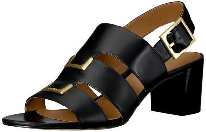 Calvin Klein Womens Neda Leather Open Toe Casual Strappy Sandals - 5.5 M US Womens