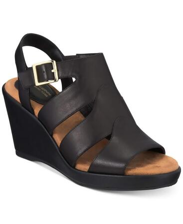 Giani Bernini Womens Wirla Leather Open Toe Casual Platform Sandals - 7 M US Womens