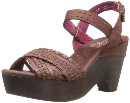 Naughty Monkey Womens Calla Leather Open Toe Casual Slingback Sandals - 6 M US Womens