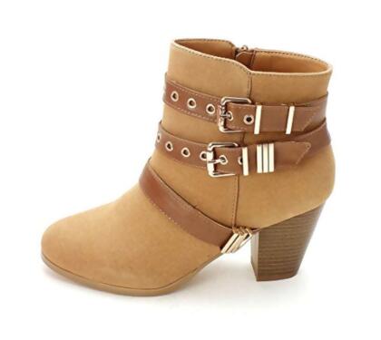 Shoedazzle Womens Pander Almond Toe Ankle Fashion Boots - 7.5 M US Womens