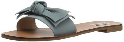 Steve Madden Womens Knotss Leather Open Toe Casual Slide Sandals - 7.5 M US Womens
