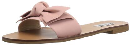 Steve Madden Womens Knotss Leather Open Toe Casual Slide Sandals - 6.5 M US Womens