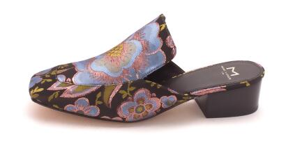 Marc Fisher Womens lailey Fabric Square Toe Casual Slide Sandals - 9.5 M US Womens