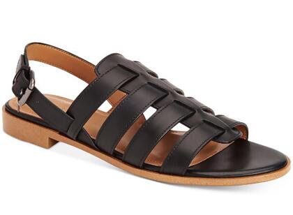 Coach Womens Skyler Leather Open Toe Casual Strappy Sandals - 9 M US Womens