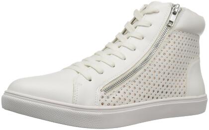 Steve Madden Womens Elyka Leather Low Top Lace Up Fashion Sneakers - 6.5 M US Womens
