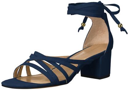 Adrienne Vittadini Womens Alesia Suede Open Toe Casual Ankle Strap Sandals - 8 M US Womens