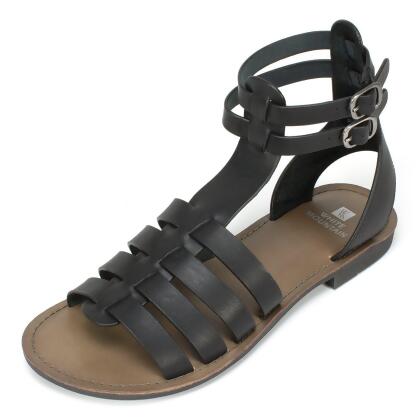 White Mountain Womens carson Leather Open Toe Casual Gladiator Sandals - 6.5 M US Womens