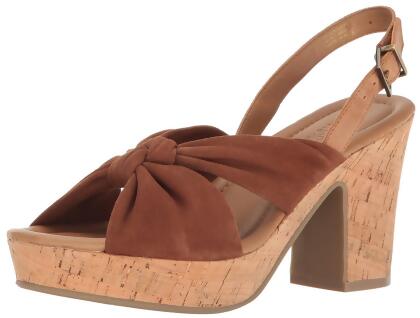 Kenneth Cole Reaction Womens Tole Booth Leather Open Toe Casual Slingback San... - 7.5 M US Womens