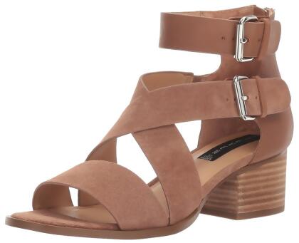 Steven by Steve Madden Womens Elinda Leather Open Toe Casual Ankle Strap Sand... - 6 M US Womens