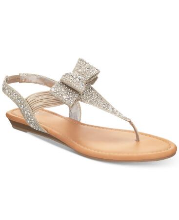Material Girl Womens Shayleen Open Toe Casual T-Strap Sandals - 8 M US Womens