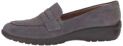 Easy Spirit Womens Solstice Leather Closed Toe Loafers - 6.5 W US Womens
