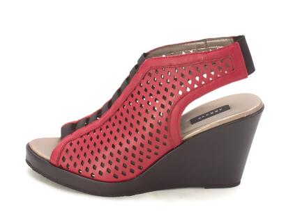Array Womens callista Leather Peep Toe Casual Platform Sandals - 5.5 M US Womens