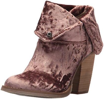 Sbicca Women's Velveteen Ankle Bootie - 6 M US Womens