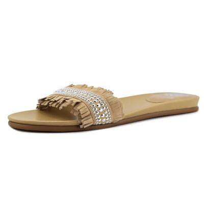 Vince Camuto Womens Ettina Leather Open Toe Casual Slide Sandals - 7.5 M US Womens