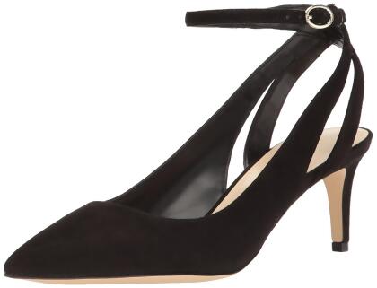 Nine West Womens Shawn Leather Pointed Toe Ankle Wrap Classic Pumps - 8 M US Womens