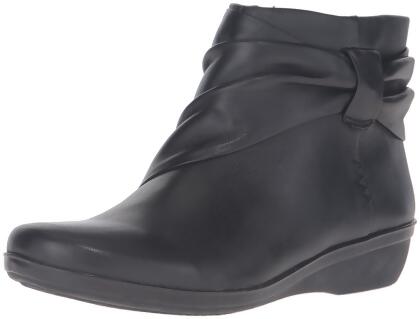 Clarks Womens Everylay Mandy Leather Round Toe Ankle Fashion Boots - 6 M US Womens