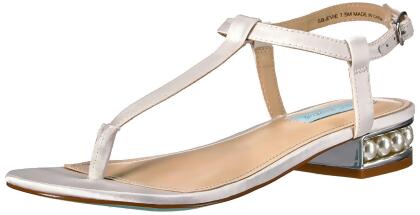 Betsey Johnson Womens Evie Open Toe Special Occasion T-Strap Sandals - 6.5 M US Womens