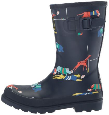 Joules Boys Scrum Rubber Mid-Calf Pull On Rain Boots - 9.0 M US Kids M US Boys