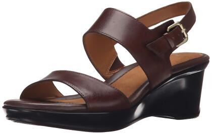 Naturalizer Womens Vibrant Leather Open Toe Casual Ankle Strap Sandals - 7 W US Womens