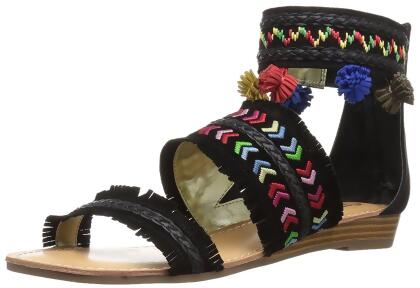 Carlos by Carlos Santana Womens Tangier Leather Open Toe Casual Ankle Strap S... - 8 M US Womens